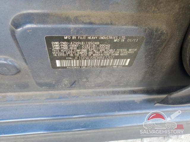 JF1GPAL68DH847202 2013 SUBARU IMPREZA photo no. 12