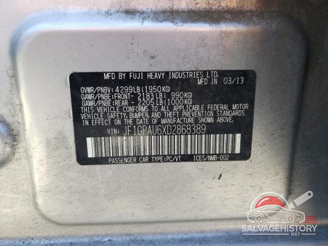 JF1GPAU6XD2868389 2013 SUBARU IMPREZA photo no. 12