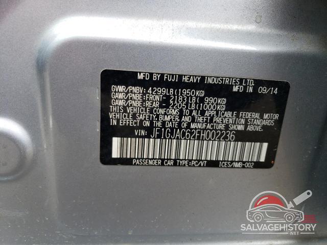 JF1GJAC62FH002236 2015 SUBARU IMPREZA photo no. 12