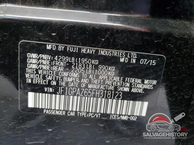 JF1GPAZ65FH318123 2015 SUBARU IMPREZA photo no. 12