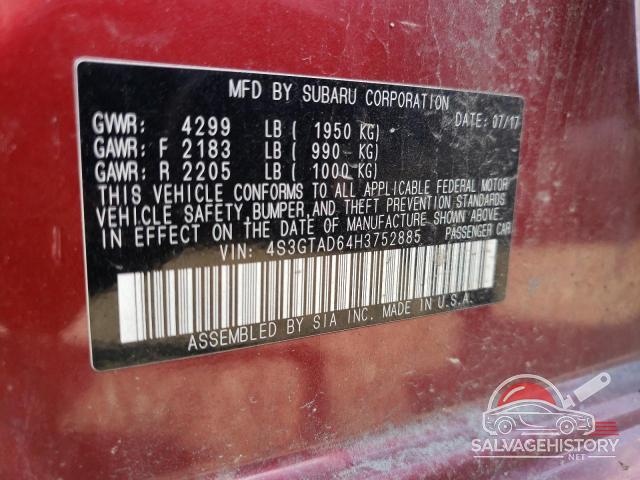 4S3GTAD64H3752885 2017 SUBARU IMPREZA photo no. 13