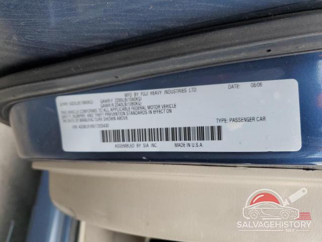 4S3BL616977203430 2007 SUBARU LEGACY photo no. 12