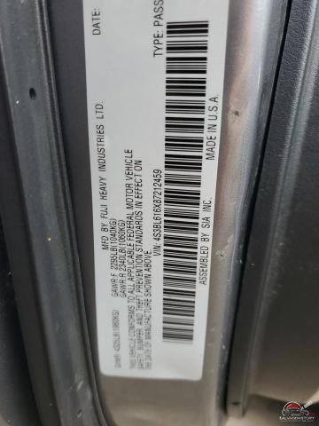 4S3BL616X87212459 2008 SUBARU LEGACY photo no. 12