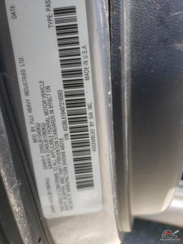 4S3BL616497216993 2009 SUBARU LEGACY photo no. 12