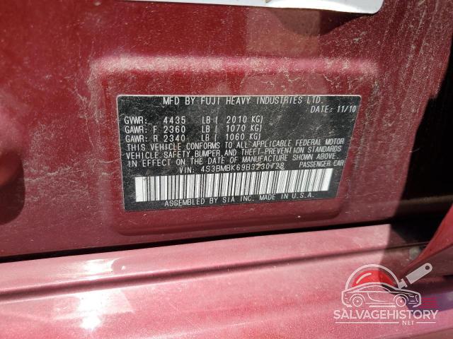 4S3BMBK69B3230728 2011 SUBARU LEGACY photo no. 13