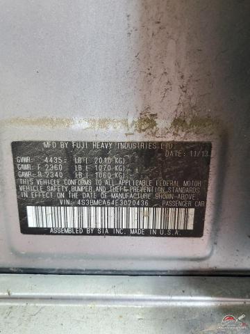 4S3BMCA64E3020436 2014 SUBARU LEGACY photo no. 12