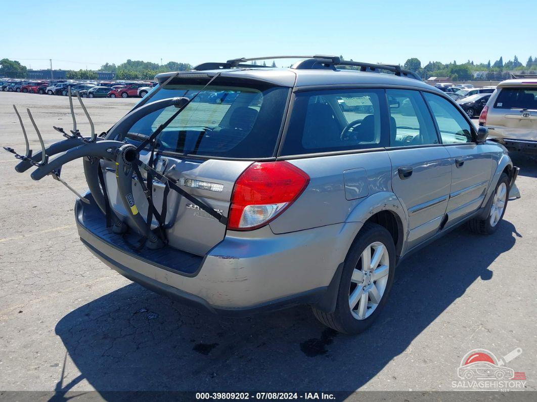 4S4BP61C097335128 2009 SUBARU OUTBACK photo no. 4
