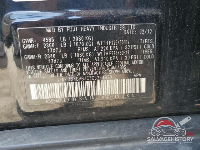 4S4BRBJC5C3264929 2012 SUBARU OUTBACK photo no. 13