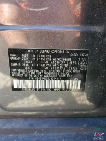 4S4BSANC6J3354211 2018 SUBARU OUTBACK photo no. 13