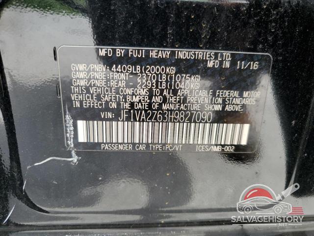 JF1VA2Z63H9827090 2017 SUBARU WRX photo no. 12
