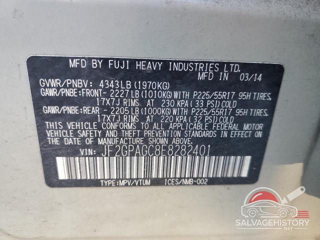 JF2GPAGC8E8282401 2014 SUBARU XV photo no. 13