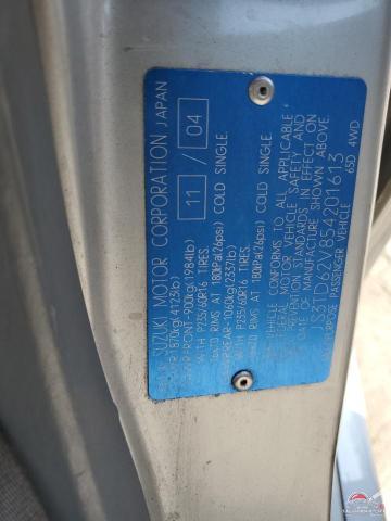 JS3TD62V854201613 2005 SUZUKI GR VITARA photo no. 13