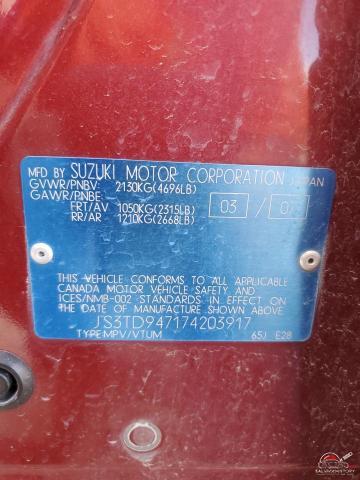 JS3TD947174203917 2007 SUZUKI GR VITARA photo no. 13