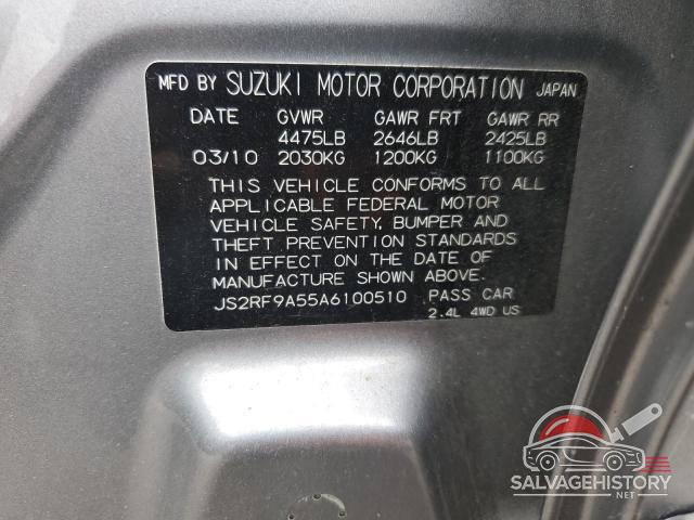 JS2RF9A55A6100510 2010 SUZUKI KIZASHI photo no. 12