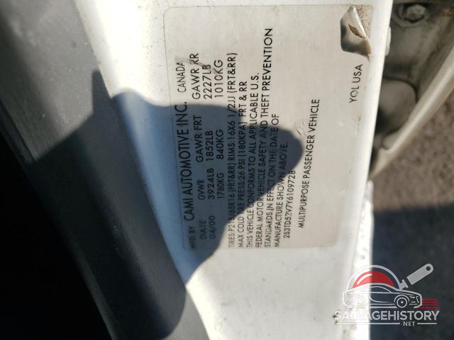 2S3TD52V7Y6109728 2000 SUZUKI VITARA photo no. 13
