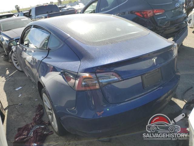 5YJ3E1EA7NF251130 2022 TESLA MODEL 3 photo no. 2