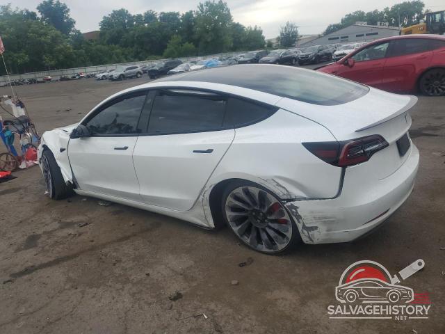 5YJ3E1EC7NF163258 2022 TESLA MODEL 3 photo no. 2