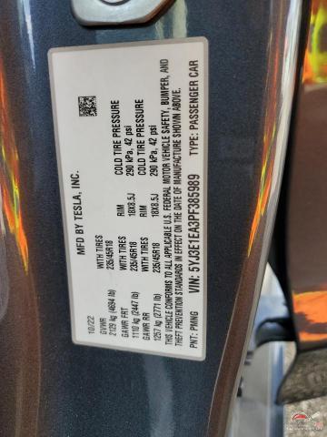 5YJ3E1EA3PF385989 2023 TESLA MODEL 3 photo no. 14