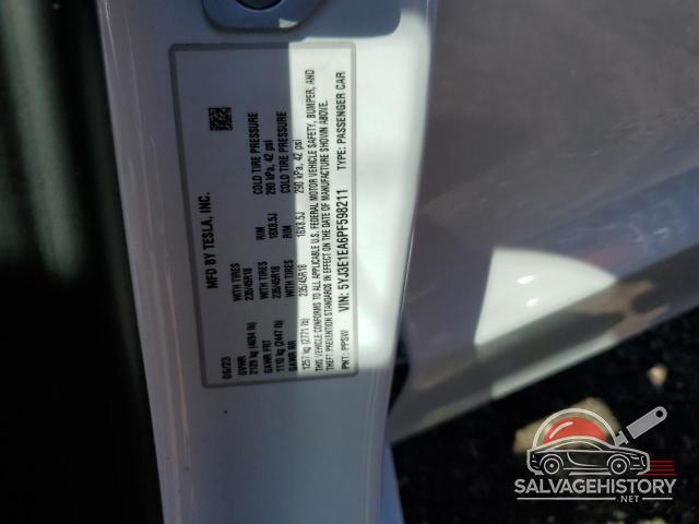 5YJ3E1EA6PF598211 2023 TESLA MODEL 3 photo no. 13