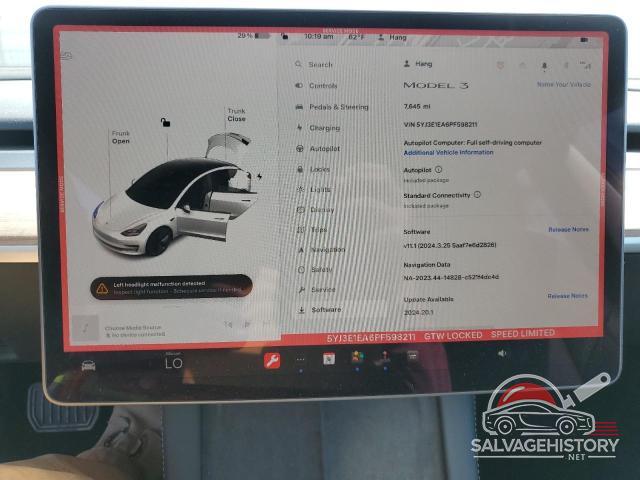 5YJ3E1EA6PF598211 2023 TESLA MODEL 3 photo no. 9