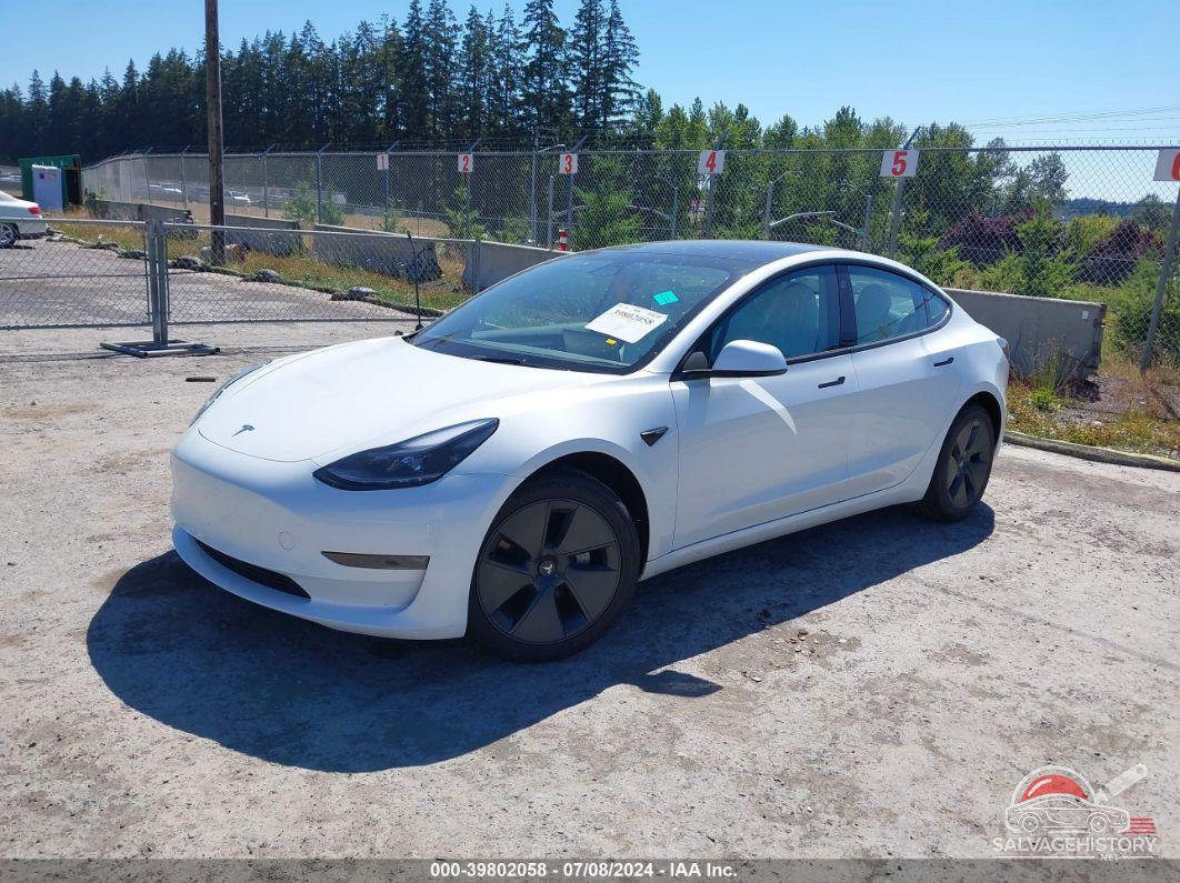 5YJ3E1EB0PF694554 2023 TESLA MODEL 3 photo no. 2