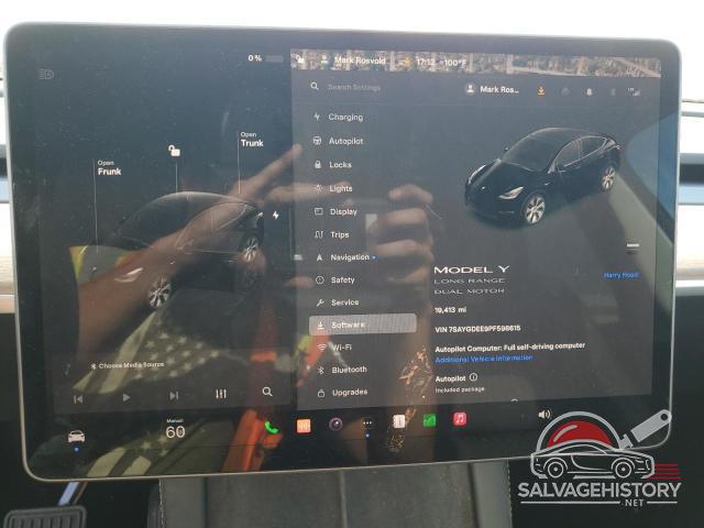 7SAYGDEE9PF598615 2023 TESLA MODEL Y photo no. 9
