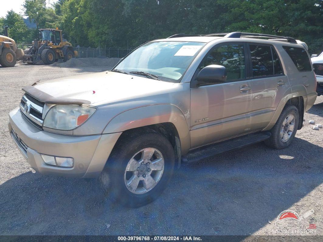 JTEBU14R350061356 2005 TOYOTA 4RUNNER photo no. 2
