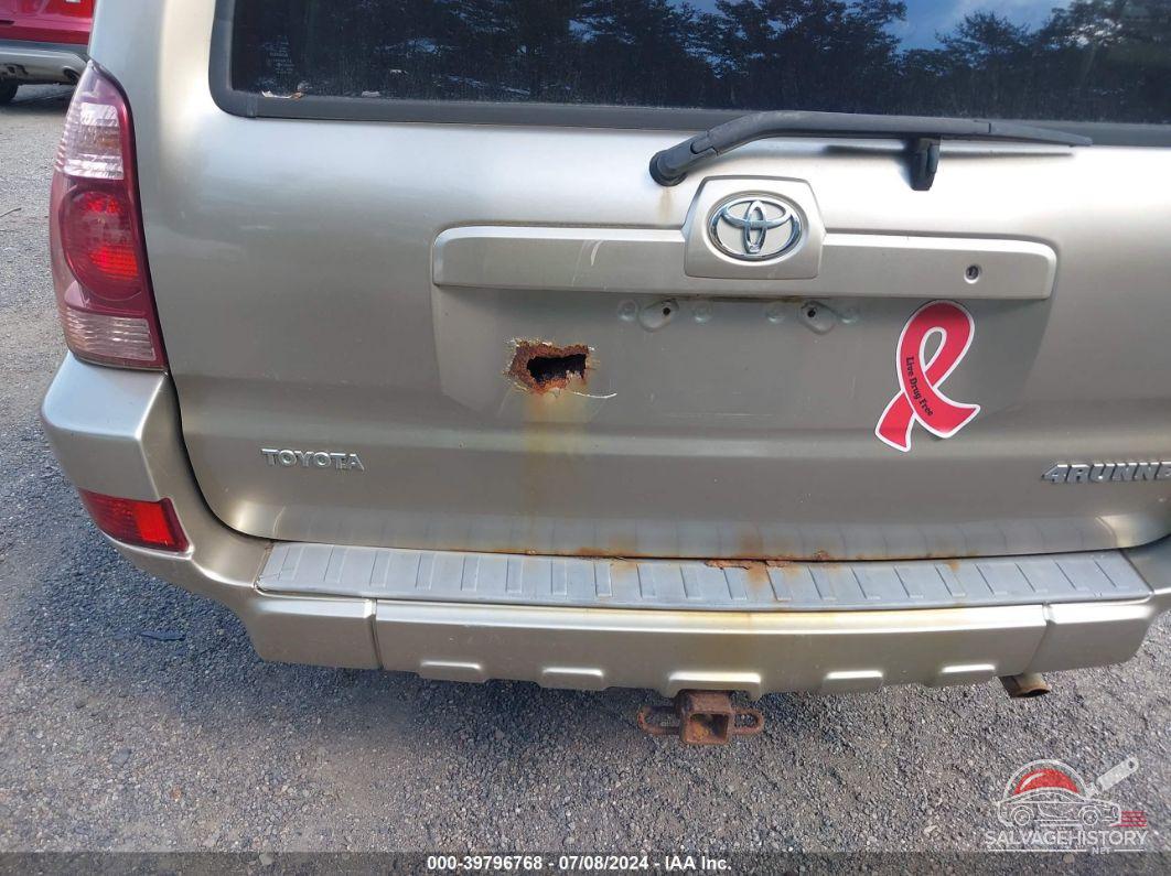 JTEBU14R350061356 2005 TOYOTA 4RUNNER photo no. 6