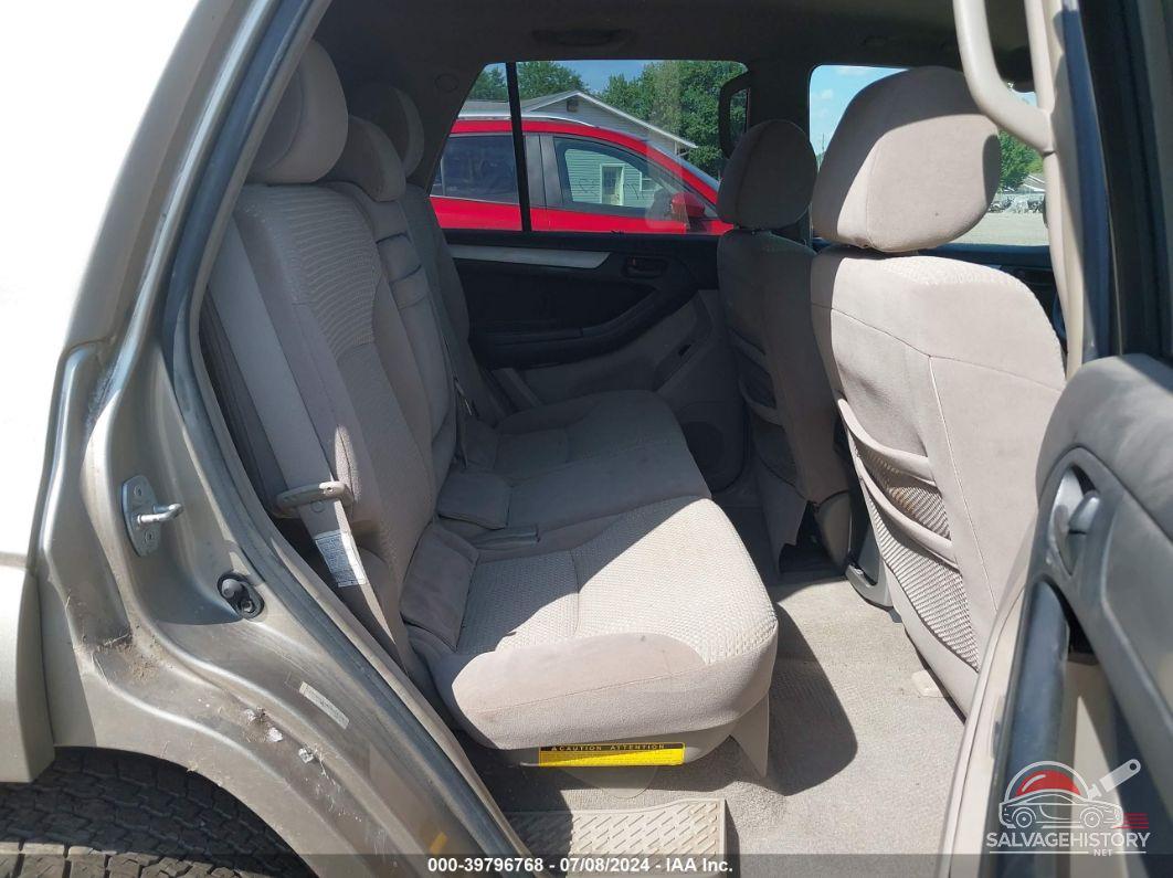 JTEBU14R350061356 2005 TOYOTA 4RUNNER photo no. 8