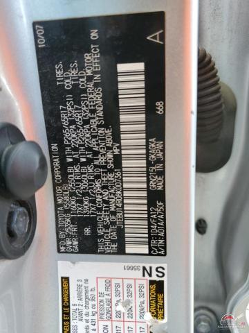 JTEBU14R08K007361 2008 TOYOTA 4RUNNER photo no. 13