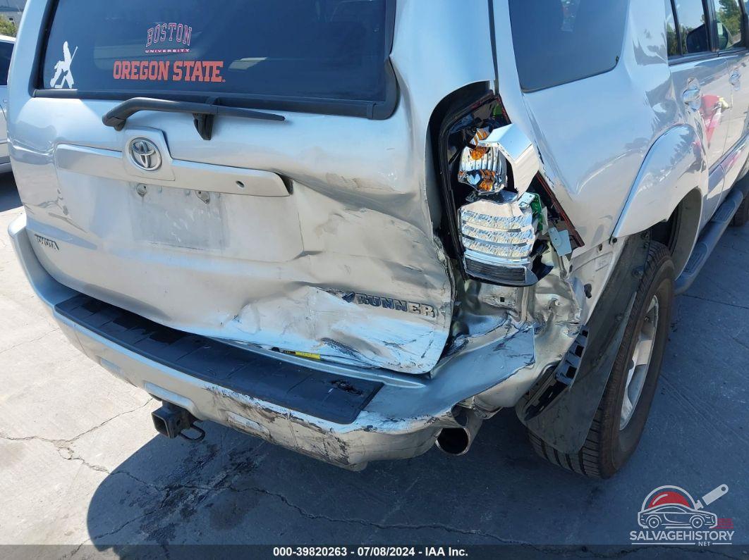 JTEBU14R49K039019 2009 TOYOTA 4RUNNER photo no. 6