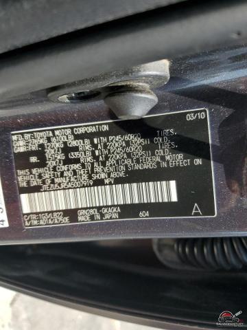 JTEZU5JR5A5007919 2010 TOYOTA 4RUNNER photo no. 13
