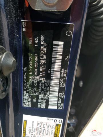 JTEFU5JR8N5265151 2022 TOYOTA 4RUNNER photo no. 12