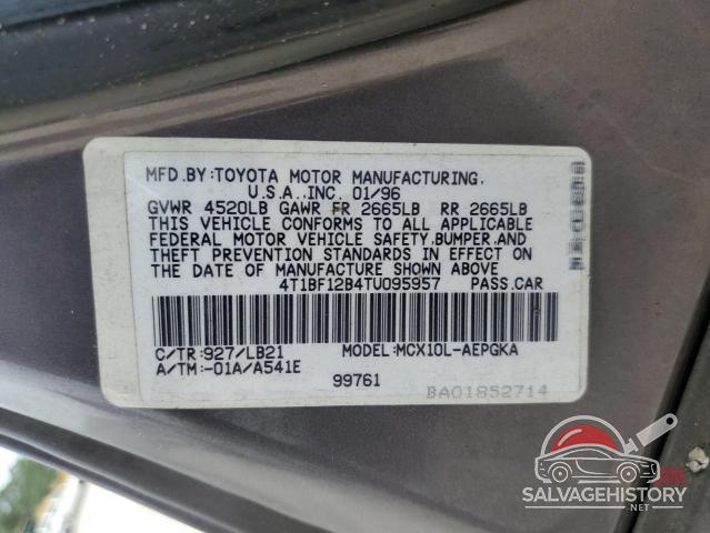 4T1BF12B4TU095957 1996 TOYOTA AVALON photo no. 12