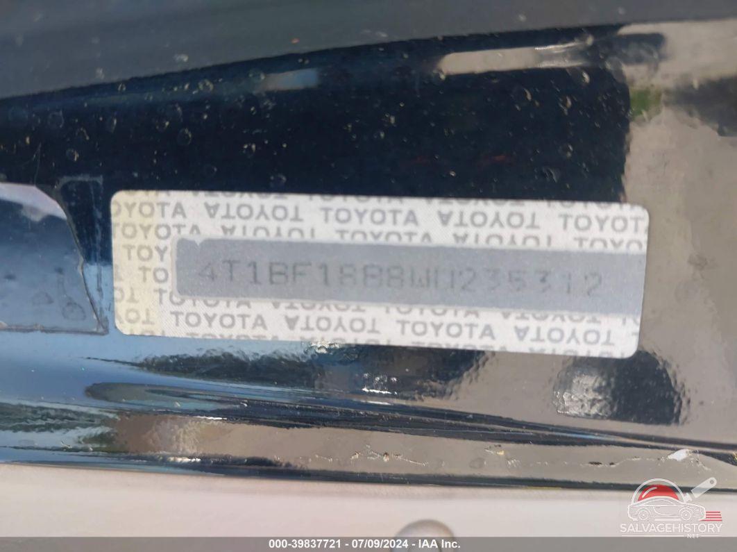 4T1BF18B8WU235312 1998 TOYOTA AVALON photo no. 9