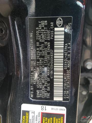 4T1BK1EB4DU048257 2013 TOYOTA AVALON photo no. 13