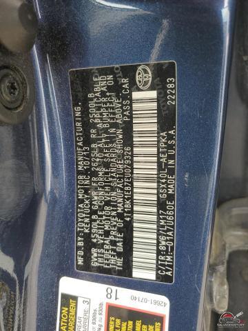 4T1BK1EB7EU079326 2014 TOYOTA AVALON photo no. 12