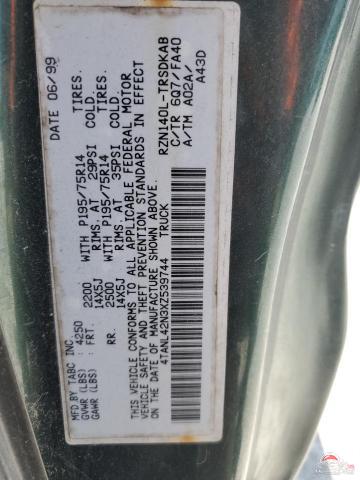 L0T62185444 1999 TOYOTA All Models photo no. 12