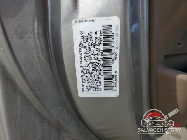 4T3ZF13C91U375061 2001 TOYOTA All Models photo no. 13