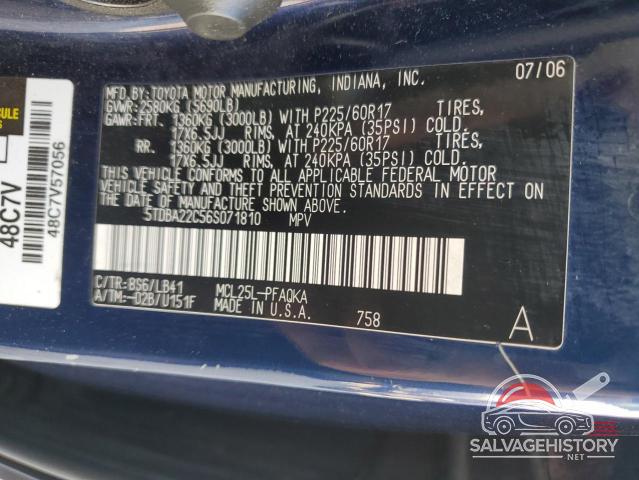 5TDBA22C56S071810 2006 TOYOTA All Models photo no. 14