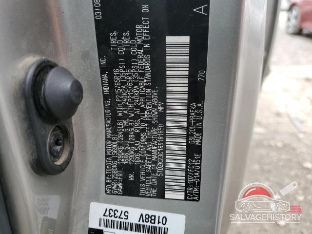 5TDZK23C18S181850 2008 TOYOTA All Models photo no. 13