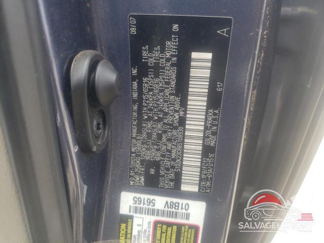 5TDZK23C88S108930 2008 TOYOTA All Models photo no. 13