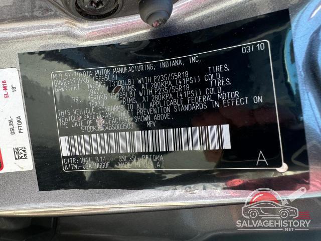 5TDDK3DC4BS003503 2011 TOYOTA All Models photo no. 14
