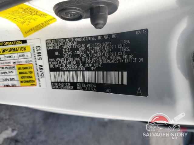 5TDKK3DC0DS347338 2013 TOYOTA All Models photo no. 13