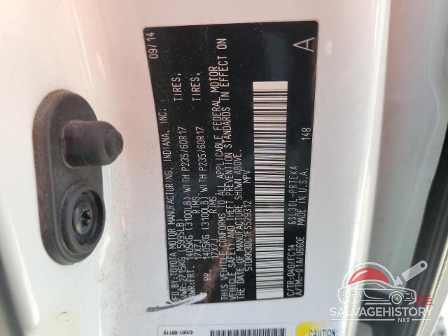 5TDKK3DC1FS529312 2015 TOYOTA All Models photo no. 12