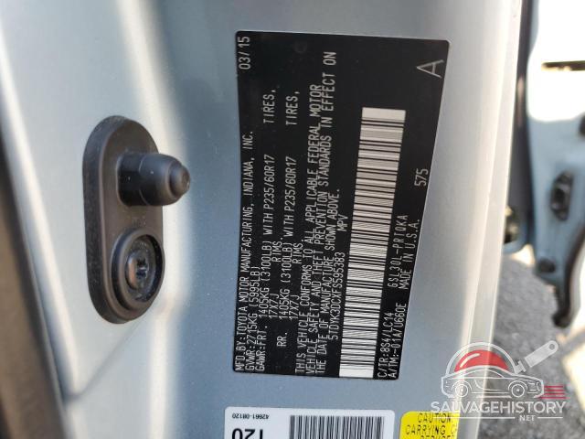 5TDYK3DCXFS595383 2015 TOYOTA All Models photo no. 13