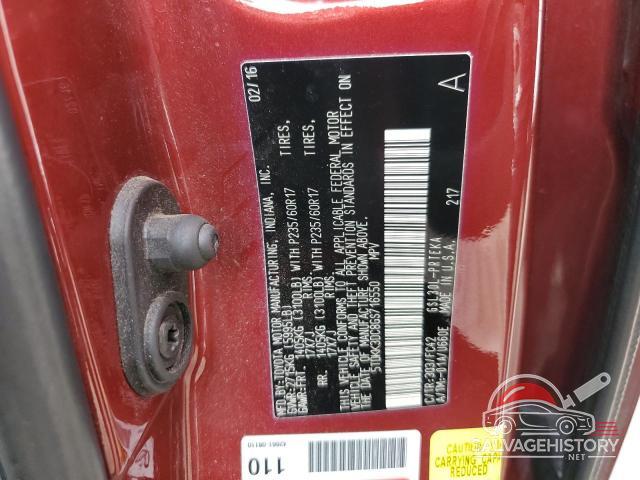 5TDKK3DC8GS716550 2016 TOYOTA All Models photo no. 13