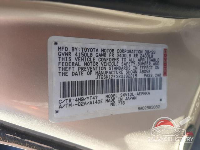 JT2SK12E3R0192215 1994 TOYOTA CAMRY photo no. 12