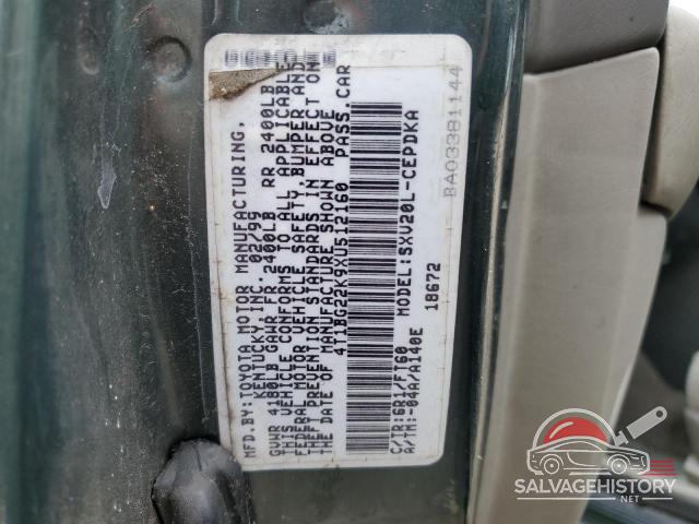 4T1BG22K9XU512160 1999 TOYOTA CAMRY photo no. 12