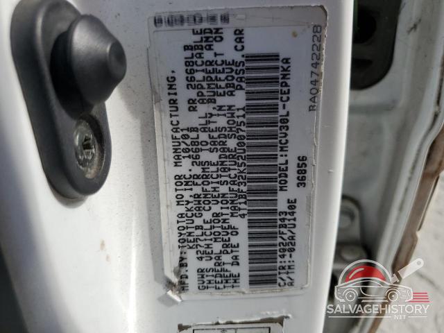 4T1BF32K52U007511 2002 TOYOTA CAMRY photo no. 12